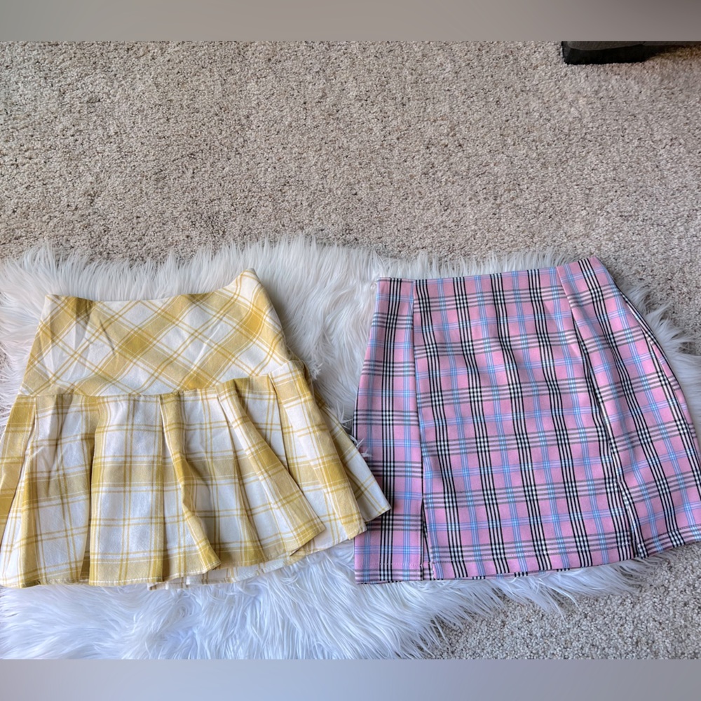 Bundle of 2 Plaid Skirts